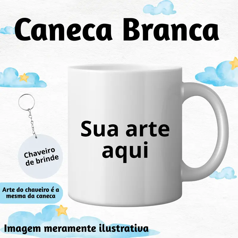 Caneca Branca Personalizada